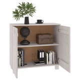 NNEVL Sideboard White 85x35x80 cm Solid Wood Pine