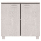 NNEVL Sideboard White 85x35x80 cm Solid Wood Pine