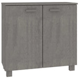 NNEVL Sideboard "HAMAR" Light Grey 85x35x80 cm Solid Wood Pine