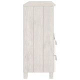 NNEVL Sideboard White 85x35x80 cm Solid Wood Pine