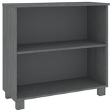 NNEVL Sideboard Dark Grey 85x35x80 cm Solid Wood Pine