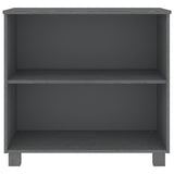 NNEVL Sideboard Dark Grey 85x35x80 cm Solid Wood Pine