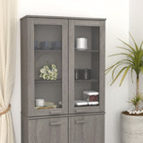 NNEVL Top for Highboard Light Grey 85x35x100 cm Solid Wood Pine