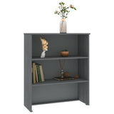 NNEVL Top for Highboard"HAMAR" Dark Grey 85x35x100cm Solid Wood Pine
