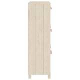 NNEVL Shoe Cabinet Honey Brown 59.5x35x117 cm Solid Wood Pine