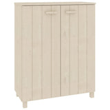 NNEVL Shoe Cabinet Honey Brown 85x40x108 cm Solid Wood Pine