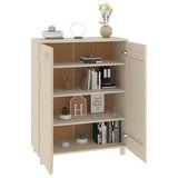 NNEVL Shoe Cabinet Honey Brown 85x40x108 cm Solid Wood Pine