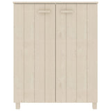 NNEVL Shoe Cabinet Honey Brown 85x40x108 cm Solid Wood Pine