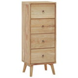 NNEVL Chest of Drawers 40x30x100 cm Solid Wood Teak
