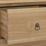 NNEVL Chest of Drawers 40x30x100 cm Solid Wood Teak