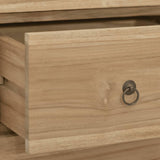 NNEVL Chest of Drawers 56x30x80 cm Solid Wood Teak