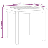 NNEVL Side Table 45x45x45 cm Solid Wood Teak