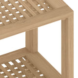 NNEVL Shower Bench 60x30x45 cm Solid Wood Teak