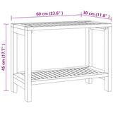NNEVL Shower Bench 60x30x45 cm Solid Wood Teak