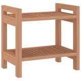 NNEVL Shower Bench 45x30x45 cm Solid Wood Teak