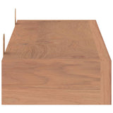 NNEVL Wall Shelves 2 pcs 60x15x6 cm Solid Wood Teak