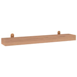 NNEVL Wall Shelves 2 pcs 90x15x6 cm Solid Wood Teak