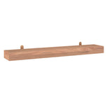 NNEVL Wall Shelves 2 pcs 110x15x6 cm Solid Wood Teak