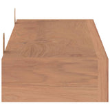 NNEVL Wall Shelves 2 pcs 110x15x6 cm Solid Wood Teak