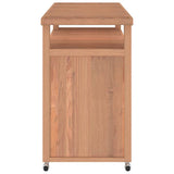 NNEVL Bar Cart 120x50x90 cm Solid Wood Teak