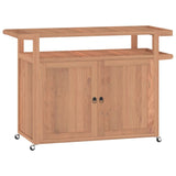 NNEVL Bar Cart 120x50x90 cm Solid Wood Teak