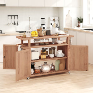 NNEVL Bar Cart 120x50x90 cm Solid Wood Teak