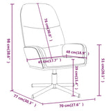 NNEVL Relaxing Chair Black Faux Leather