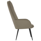 NNEVL Relaxing Chair Light Grey Velvet