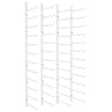 NNEVL Wall Mounted Wine Rack for 36 Bottles 2 pcs White Iron