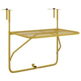 NNEVL Balcony Table Gold 60x40 cm Steel