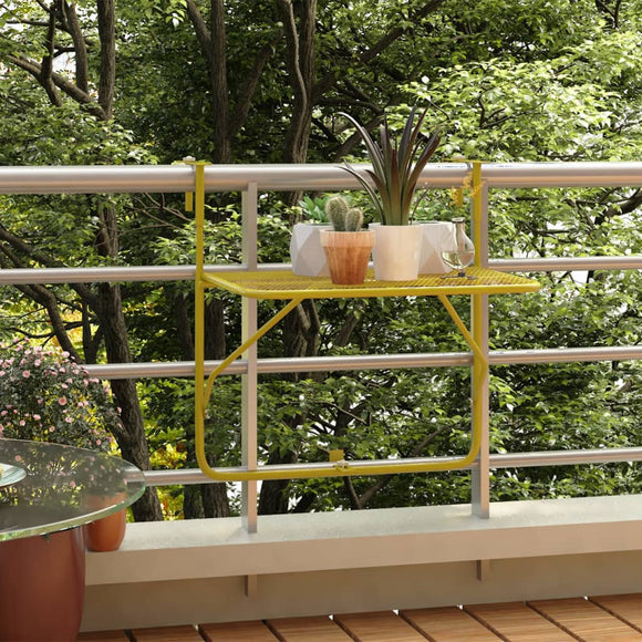 NNEVL Balcony Table Gold 60x40 cm Steel