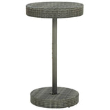 NNEVL 3 Piece Garden Bar Set with Cushions Poly Rattan Grey