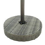 NNEVL 3 Piece Garden Bar Set with Cushions Poly Rattan Grey