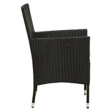 NNEVL 9 Piece Outdoor Dining Set with Cushions Poly Rattan