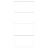 NNEVL Sliding Door Frosted ESG Glass and Aluminium 90x205 cm White