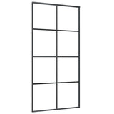 NNEVL Sliding Door Black 102,5x205 cm ESG Glass and Aluminium