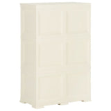 NNEVL Plastic Cabinet 79x43x125 cm Wood Design Cream