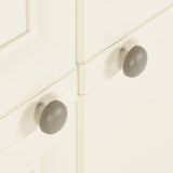 NNEVL Plastic Cabinet 79x43x125 cm Wood Design Cream