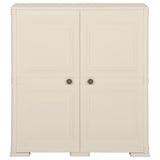 NNEVL Plastic Cabinet 79x43x85.5 cm Wood Design Vanilla Ice