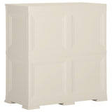 NNEVL Plastic Cabinet 79x43x85.5 cm Wood Design Vanilla Ice