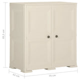 NNEVL Plastic Cabinet 79x43x85.5 cm Wood Design Vanilla Ice