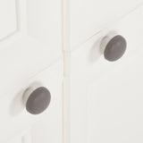 NNEVL Plastic Cabinet 79x43x85.5 cm Wood Design White