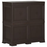 NNEVL Plastic Cabinet 79x43x85.5 cm Wood Design Brown