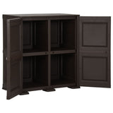 NNEVL Plastic Cabinet 79x43x85.5 cm Wood Design Brown