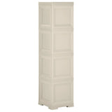 NNEVL Plastic Cabinet 40x43x164 cm Wood Design Vanilla Ice