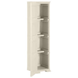 NNEVL Plastic Cabinet 40x43x164 cm Wood Design Vanilla Ice