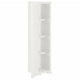 NNEVL Plastic Cabinet 40x43x164 cm Wood Design White