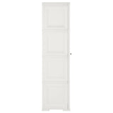NNEVL Plastic Cabinet 40x43x164 cm Wood Design White