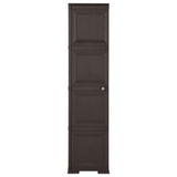 NNEVL Plastic Cabinet 40x43x164 cm Wood Design Brown