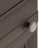 NNEVL Plastic Cabinet 40x43x164 cm Wood Design Brown